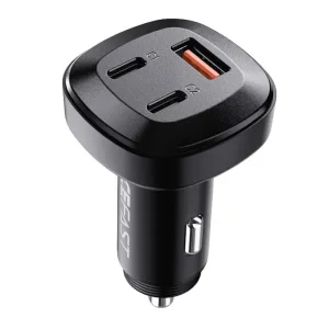 Incarcator Auto Acefast 1xUSB +2xType-C 66W Negru