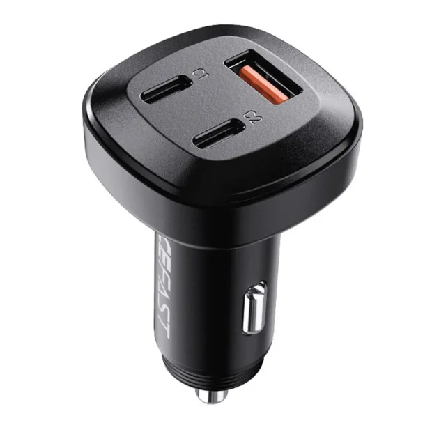 Incarcator Auto Acefast 1xUSB +2xType-C 66W Negru