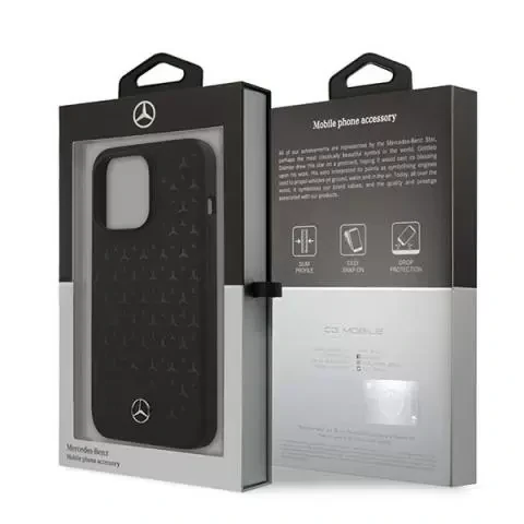 Husa Cover Mercedes Liquid Silicone case pentru iPhone 13 Pro Max Black thumb