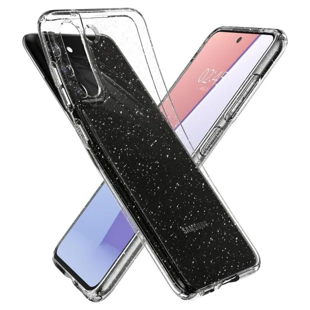 Husa Cover Spigen Liquid Crystal Glitter pentru Samsung Galaxy S21 FE Clear