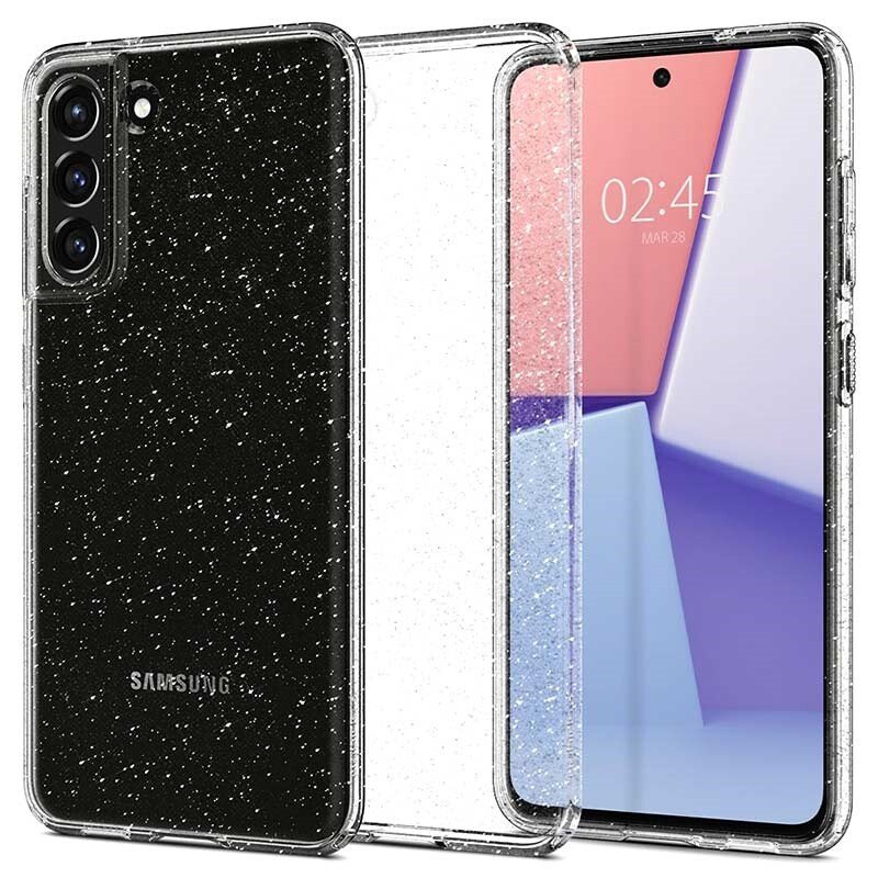 Husa Cover Spigen Liquid Crystal Glitter pentru Samsung Galaxy S21 FE Clear thumb