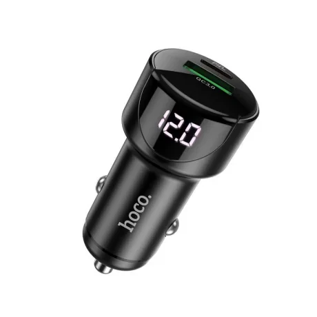 Incarcator Auto Hoco Z42 Light Road QC 3.0 + PD 20W Negru