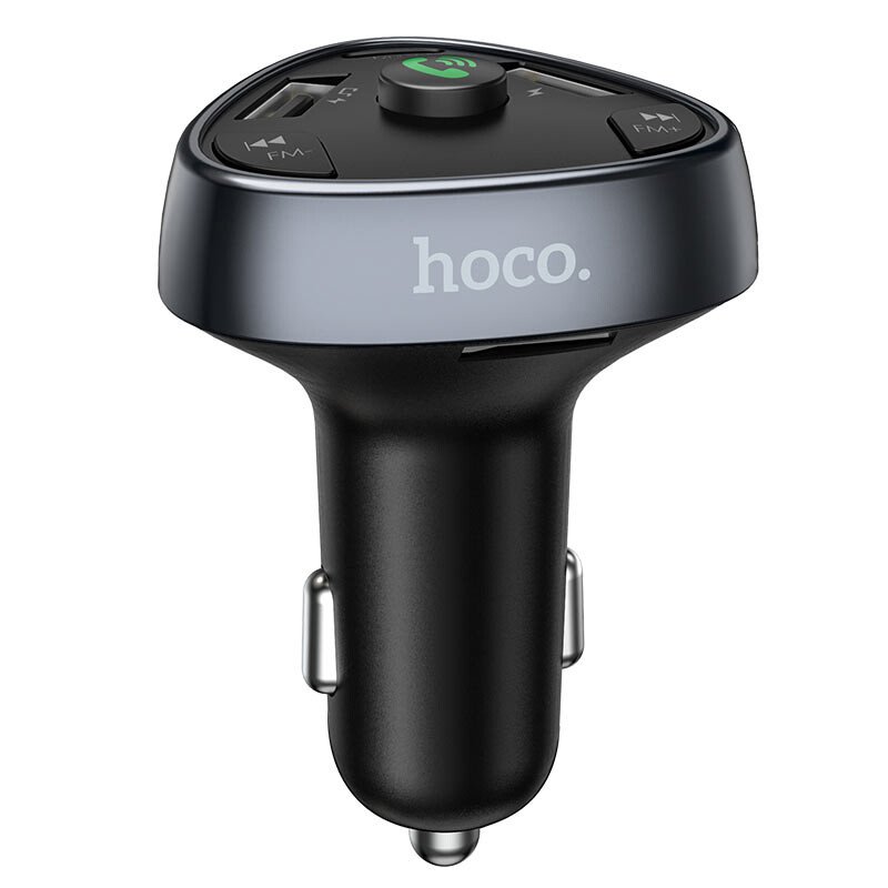 Modulator FM Hoco E51 Wireless + Incarcator Auto Negru thumb