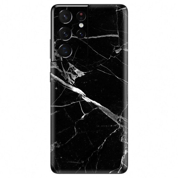 Husa Cover Fashion Marble pentru Samsung Galaxy S21 FE Negru thumb