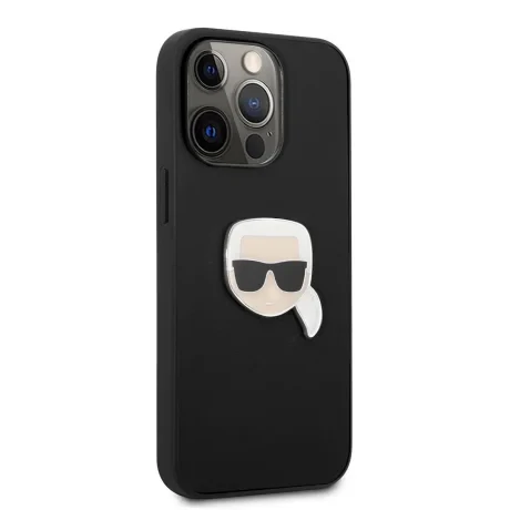 Husa Cover Karl Lagerfeld PU Karl Head Leather pentru iPhone 13 Pro Black
