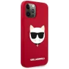 Husa Cover Karl Lagerfeld Choupette Head Silicone pentru iPhone 12 Pro Max Red