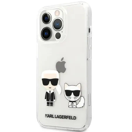 Husa Cover Karl Lagerfeld Ikonik pentru iPhone 13 Pro Max Clear thumb