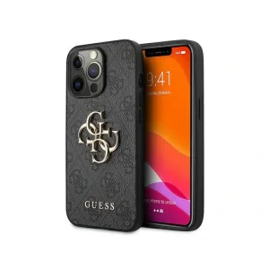 Husa Cover Guess Silicone Metal Logo pentru iPhone 12 Pro Max Grey