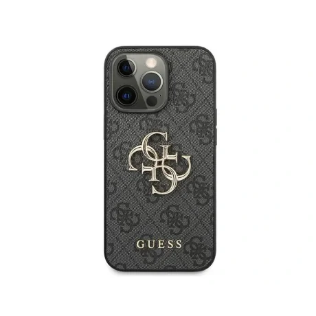 Husa Cover Guess Silicone Metal Logo pentru iPhone 12 Pro Max Grey