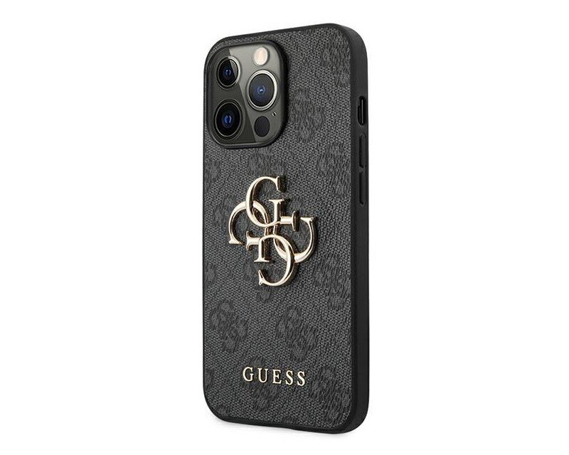 Husa Cover Guess Silicone Metal Logo pentru iPhone 12 Pro Max Grey thumb