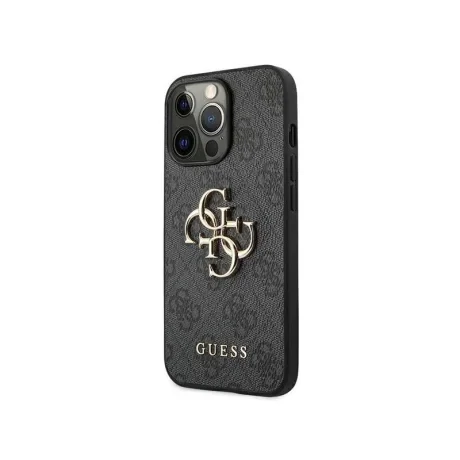Husa Cover Guess Silicone Metal Logo pentru iPhone 12 Pro Max Grey