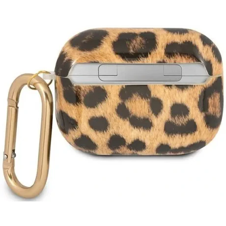 Husa Airpods Guess Leopard pentru Airpods Pro Brown