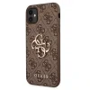 Husa Cover Guess Silicone Metal Logo pentru iPhone 11 Brown