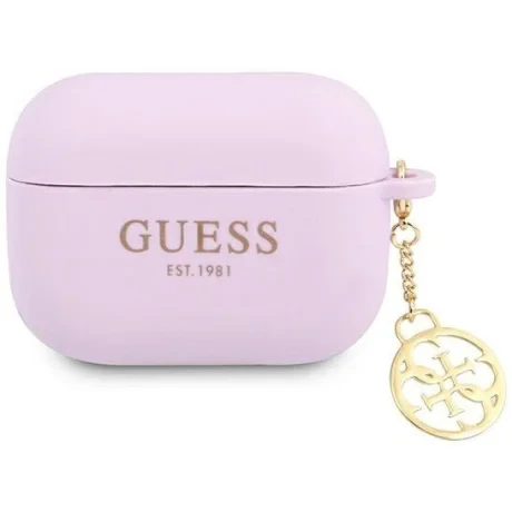 Husa Cover Guess 4G Charms pentru Airpods Pro Purple