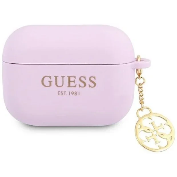 Husa Cover Guess 4G Charms pentru Airpods Pro Purple