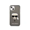 Husa Cover Karl Lagerfeld Choupette Head Glitter Kryt pentru iPhone 12/12 Pro Black