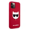 Husa Cover Karl Lagerfeld Choupette Head Silicone pentru iPhone 12/12 Pro Red