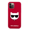 Husa Cover Karl Lagerfeld Choupette Head Silicone pentru iPhone 12/12 Pro Red