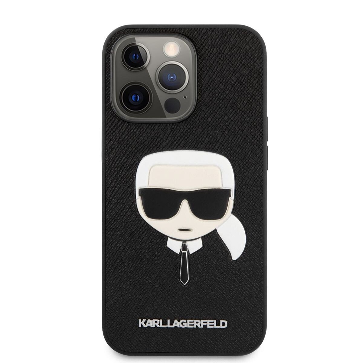 Husa Cover Karl Lagerfeld Saffiano K&C Heads pentru iPhone 13 Pro Black thumb