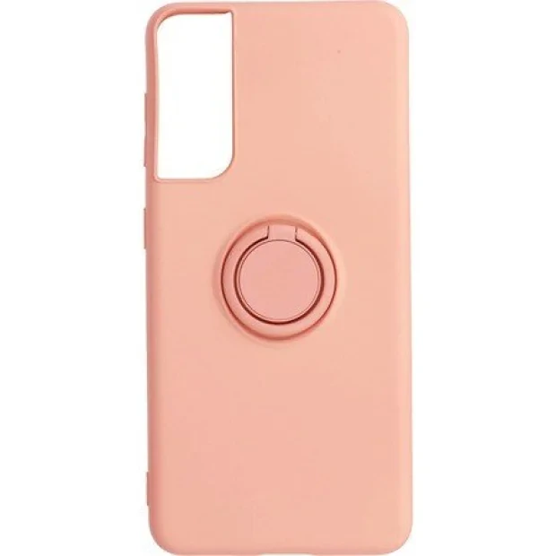 Husa Cover Silicon Finger Grip pentru Samsung S22 Roz