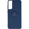 Husa Cover Silicon Finger Grip pentru Samsung S22 Ultra Albastru
