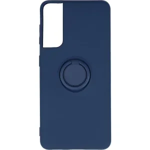 Husa Cover Silicon Finger Grip pentru Samsung S22 Ultra Albastru