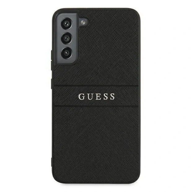 Husa Cover Guess Saffiano Stripe pentru Samsung Galaxy S22 Plus Black