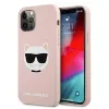 Husa Cover Karl Lagerfeld Choupette Head Silicone pentru iPhone 12 Pro Max Pink