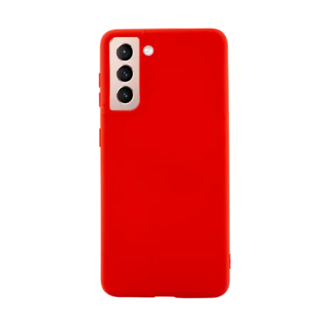 Husa Cover Silicon Slim Mat pentru Samsung Galaxy S21 FE Rosu