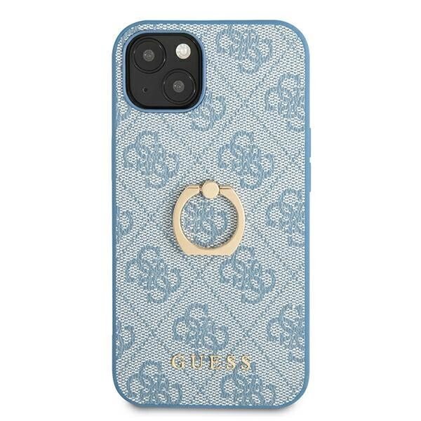 Husa Cover Guess PU 4G Ring Case pentru iPhone 13 Mini Blue thumb