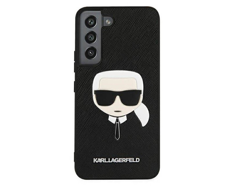 Husa Cover Karl Lagerfeld Saffiano Karl Head pentru Samsung Galaxy S22 Plus Black thumb