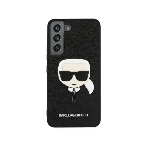 Husa Cover Karl Lagerfeld Saffiano Karl Head pentru Samsung Galaxy S22 Plus Black