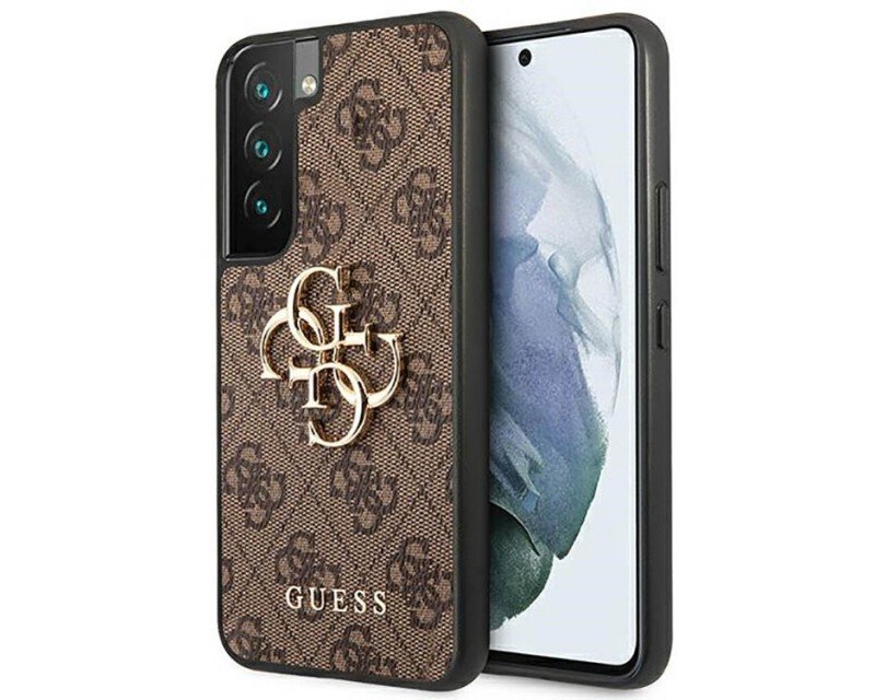 Husa Cover Guess PU 4G Metal Logo pentru Samsung Galaxy S22 Brown thumb