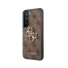 Husa Cover Guess PU 4G Metal Logo pentru Samsung Galaxy S22 Brown