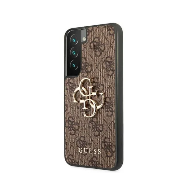 Husa Cover Guess PU 4G Metal Logo pentru Samsung Galaxy S22 Brown