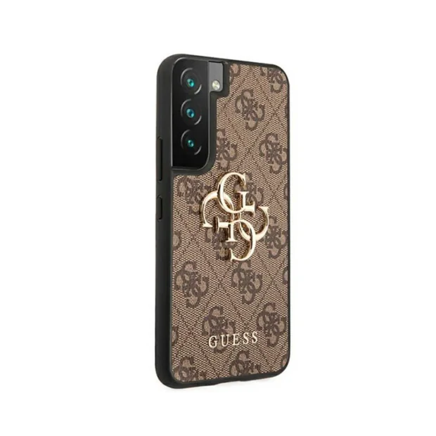 Husa Cover Guess PU 4G Metal Logo pentru Samsung Galaxy S22 Brown