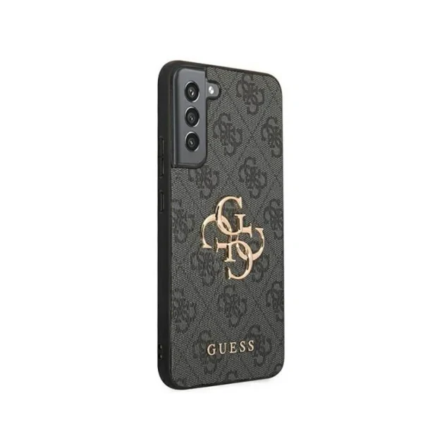 Husa Cover Guess PU 4G Metal Logo pentru Samsung Galaxy S22 Grey