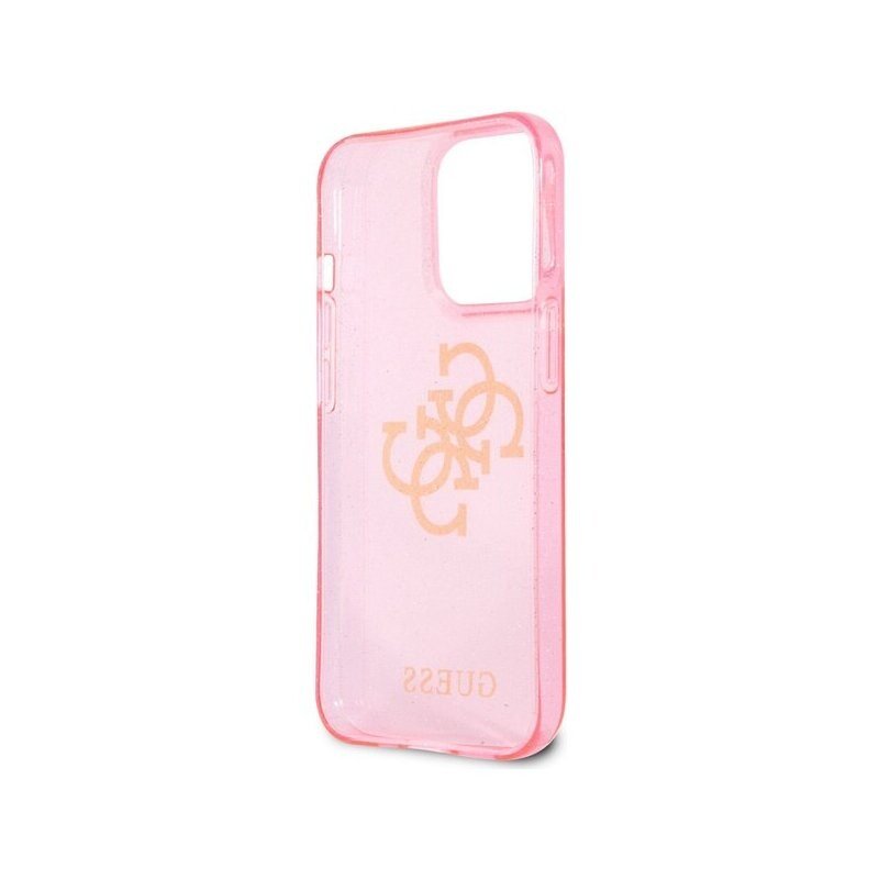 Husa Cover Guess Tpu Big 4G Full Glitter pentru iPhone 13 Pro Pink thumb