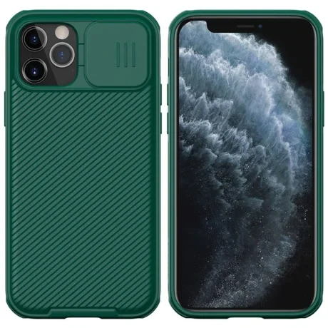 Husa Cover Nillkin CamShield Pro Hard pentru iPhone 12/12 Pro Verde