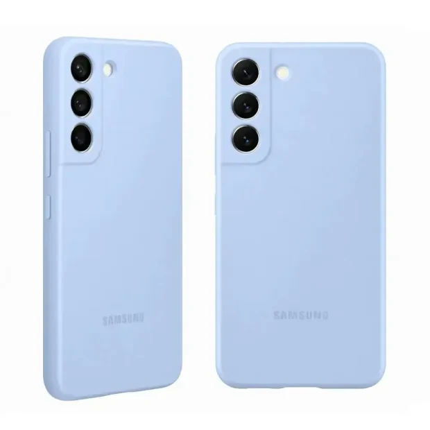 Husa Cover Silicone pentru Samsung Galaxy S22 Plus Sky Blue