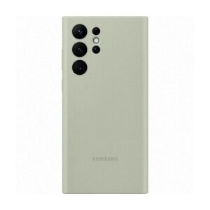 Husa Cover Silicone Cover pentru Samsung Galaxy S22 Ultra Olive Green