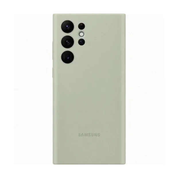 Husa Cover Silicone Cover pentru Samsung Galaxy S22 Ultra Olive Green