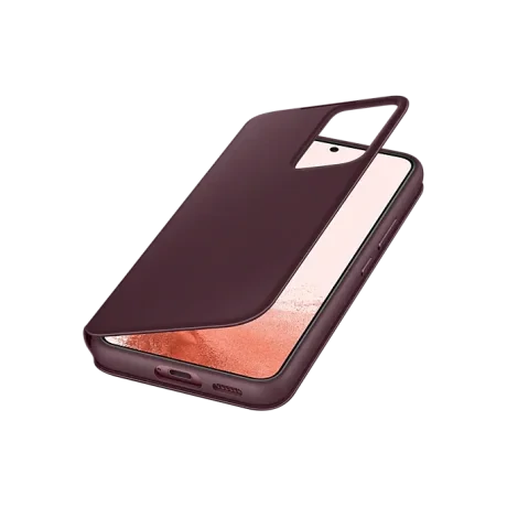 Husa Book Clear View Samsung pentru Samsung Galaxy S22 Plus EF-ZS906CEEGEE Burgundy