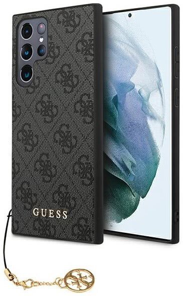 Husa Cover Guess 4G Charms pentru Samsung Galaxy S22 Ultra Grey thumb