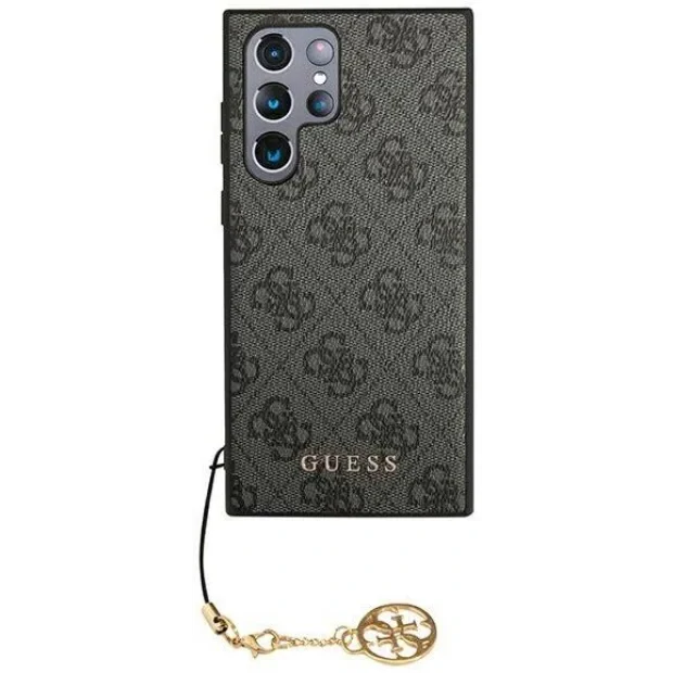 Husa Cover Guess 4G Charms pentru Samsung Galaxy S22 Ultra Grey