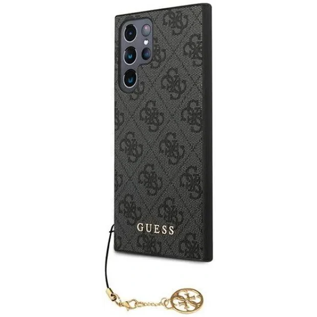 Husa Cover Guess 4G Charms pentru Samsung Galaxy S22 Ultra Grey