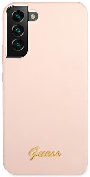 Husa Cover Guess Silicone Metal Logo pentru Samsung Galaxy S22 Plus Pink thumb