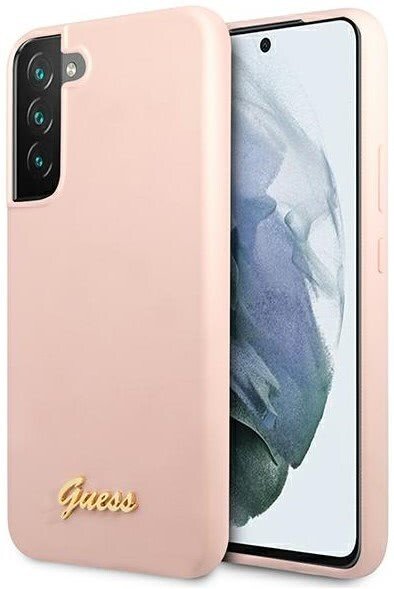 Husa Cover Guess Silicone Metal Logo pentru Samsung Galaxy S22 Plus Pink thumb