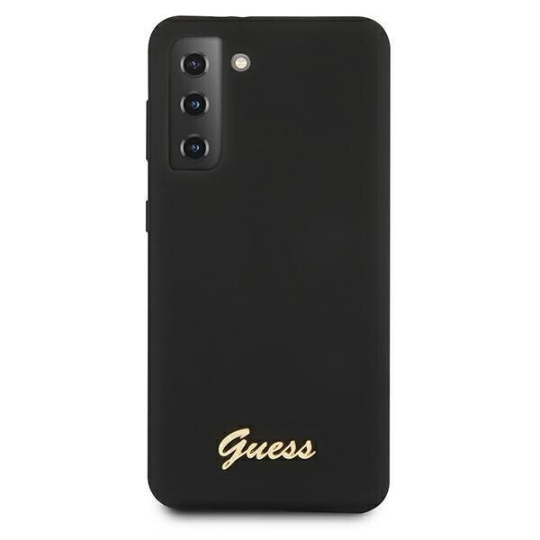 Husa Cover Guess Silicone Metal Logo pentru Samsung Galaxy S22 Black thumb