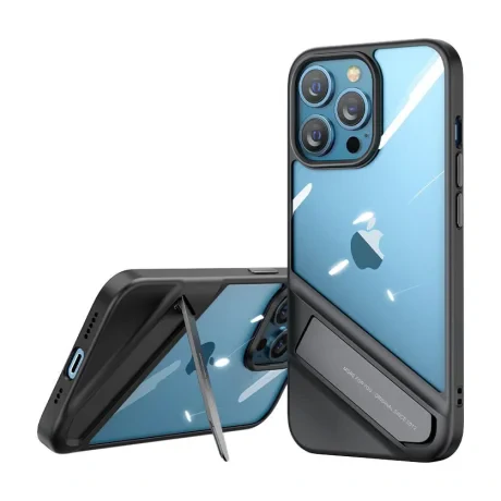 Husa Cover Ugreen Fusion Standing Case pentru iPhone 13 Pro Rama Neagra